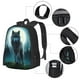 thumbnail image 2 of Fotbe Wolf Mochila para Hombre y Mujer - Tela Oxford 600D Resistente - Mochila Impermeable de Gran Capacidad para Escuela, Viajes y Senderismo, 2 of 6
