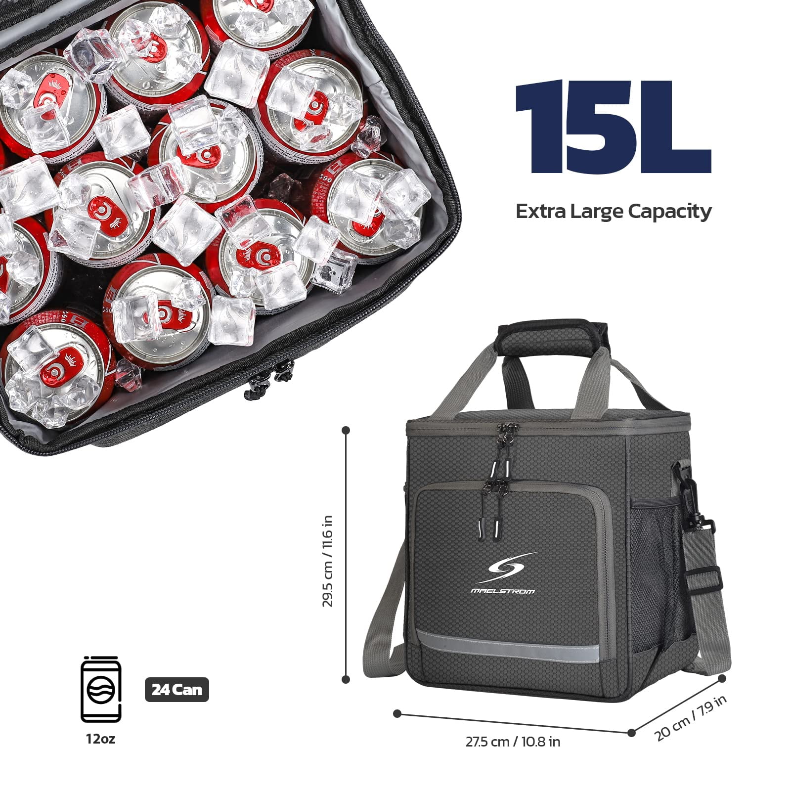 Maelstrom Lunch Box for Men,Insulated Lunch Bag Women/Men,Leakproof Lunch Cooler Bag, Lunch Tote Bag