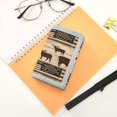 thumbnail image 7 of JIALIOU Nylon Trifold Card Wallet with ID Window Zipper Pocket for Men Women Teen American Flag and Cow, 7 of 7
