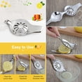 thumbnail image 2 of Zootealy 1 PC Stainless Steel Lemon Juicer Manual Orange Fruits Pressing Mini Portable Kitchen Hand DIY Squeezer Tool, 2 of 8
