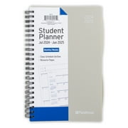 PlanAhead Academic July 2024-June 2025 Monthly Weekly Student Planner (8 x 5) Gray