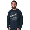 thumbnail image 3 of Grandfather Dad Jokes Funny Grandpa Men's Big & Tall Long Sleeve Graphic Tee Brisco Brands 3X, 3 of 5