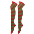 thumbnail image 1 of Aoochasliy Christmas Socks Womens Long Tube Knee Socks Striped Garter Accessories Christmas Gifts Socks Party, 1 of 6