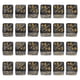 thumbnail image 1 of 24pcs Dice Counting Tokens Acrylic Dice Squares Positive Negative Dice Card Game Accessories Children Learning Toy Black, 1 of 5