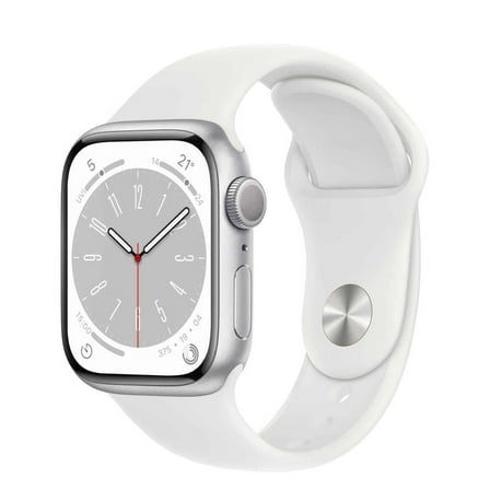 Restored Apple Watch Series 8 Aluminum 45mm A2774 (GPS + Cellular) Silver (Refurbished)