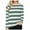 Green, variant on VERUGU Shirts for Women Long Sleeve Crew Neck Tops Summer Trendy Stripe Print T Shirts Casual Loose Comfy Tunic Blouses with Leggings Black M