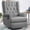 Gray, variant on COOLHUT Swivel Glider Recliner Chair, Rocking Chair with Ergonomic Design, Decorative Button Accents, Classic Single Sofa, Perfect for Reading, Beige