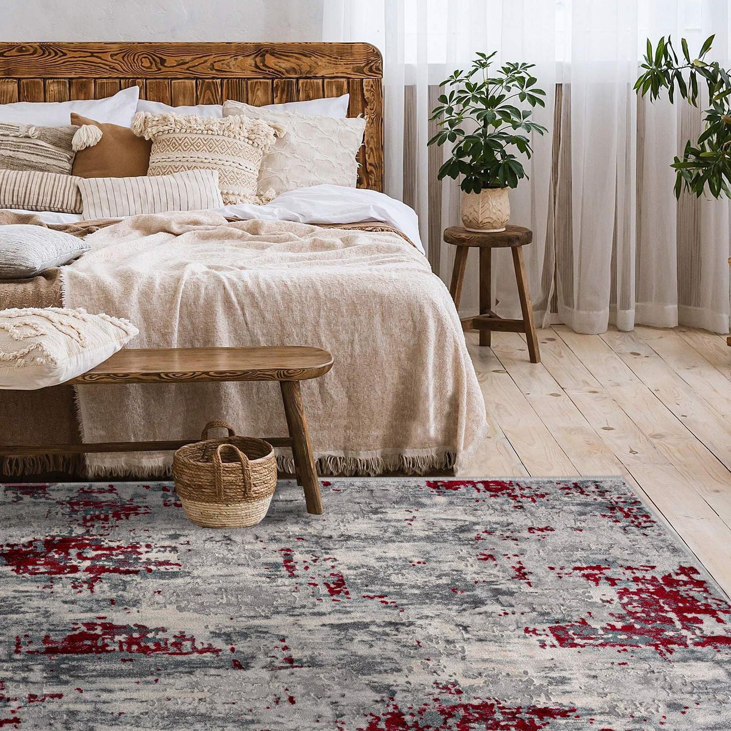 Tapis Branche Vogue Collection Tapis abstrait moderne Paillasson Tapis de sol d'entrée