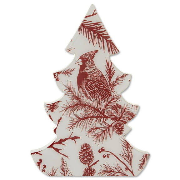 Red Cardinal Christmas Tree Tabletop Decoration, 10", by Holiday Time