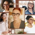 thumbnail image 2 of Gafas de lectura EASY READ Retro Round Blue Light +2.50, 2 of 6