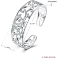 thumbnail image 2 of Pulseras de plata para mujer, hechas a mano, de plata de ley 925, apilables, para mujer, 2 of 5