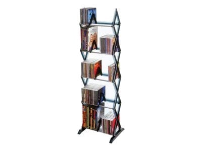 Atlantic 64835195 Mitsu 5 Tier Media Rack For 130 CDs or 90 DVDs and ...