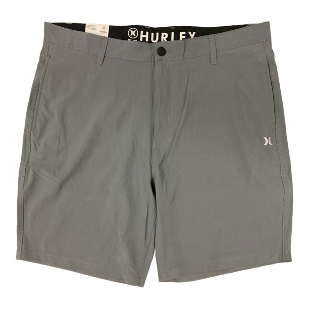 Hurley Men's Quick Dry Classic Fit Hybrid Walk Shorts (Medium Grey, 38