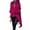 Hot Pink, variant on Itsame Women's Lightweight Hoodie Pullover Crew Neck Sweatshirts Solid Color Long Sleeve Sportswear Red Size XL