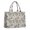 Beige Halloween Pumpkin, variant on Large Capacity Tote Bag,White Halloween Skull Pumpkin Pattern Handbag Fashion Luxury Tote Bag,15.7"x13"x 5.1" Inches,Laptop Compatible