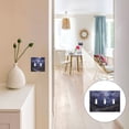 thumbnail image 7 of Yayeee Toggle Light Switch Wall Plate 2-Gang 4.56"x4.48" Decorative Outlet Cover, Moonlight Mountain, 7 of 7