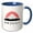 Blue/White, variant on 3drose, Stephanie in Japanese Characters, 15oz Two-tone Blue Mug