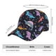 thumbnail image 2 of Fotbe Cartoon Dinosaur Gorro Clásico de Béisbol, Gorra Ajustable con Broche Snapback, Gorro de Exterior de Algodón Suave, 2 of 6