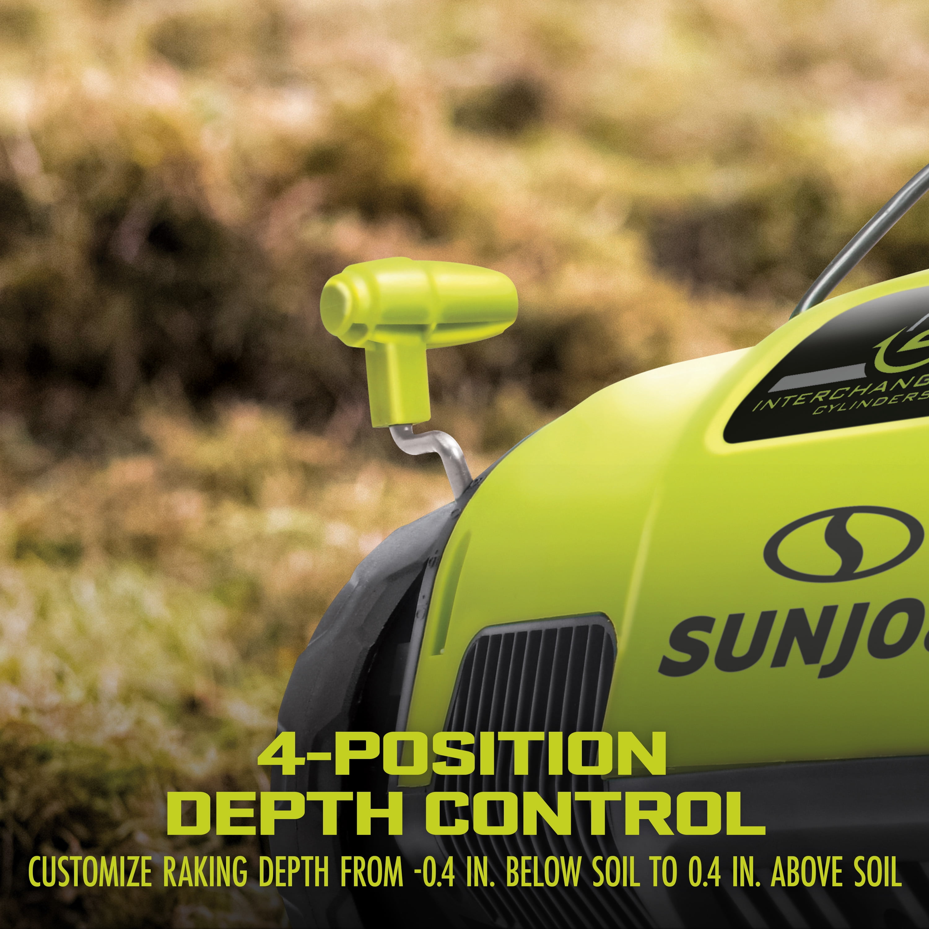 Sun Joe 12.6" Electric Push Lawn Dethatcher + Scarifier, 12 Amps, Adjustable Cutting Height