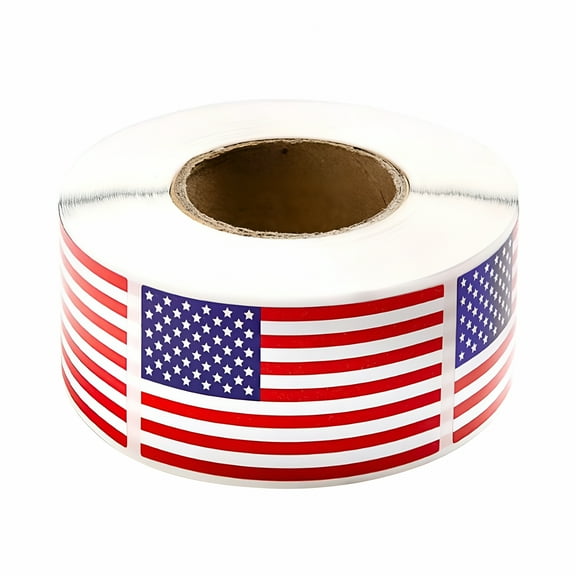 CCOCC Roll Out The National Flag Sticker,250PCS Patriotic American Flag Stickers for Children,Car,& Holiday Decorations Easy Peel Independence Day Themed Stickers for July 4th,Veteran's Day