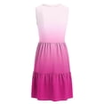 thumbnail image 7 of Lovzfmll Women's Sundress, V-Neck Sleeveless with Button, Casual Vacation Mid-Length Dress Hot Pink, S, 7 of 7