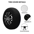 thumbnail image 2 of Bingfone Dreamy Forest Elf Spare Tire Cover Weatherproof Universal Wheel Protectors for RV Camper Travel Trailer SUV Truck-15 inch, 2 of 8