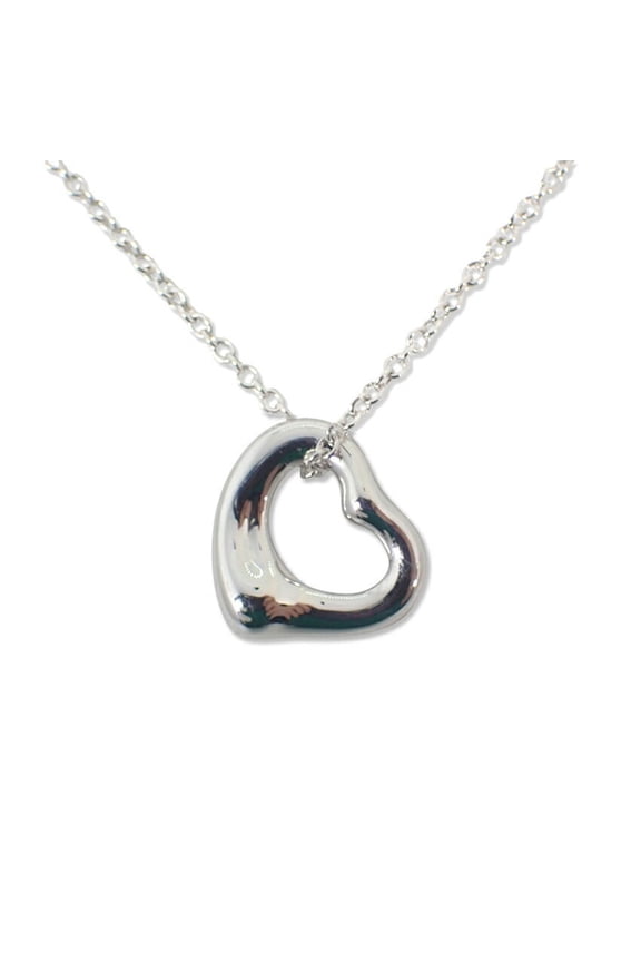 Pre-Owned TIFFANY 925 heart pendant necklace (Good)