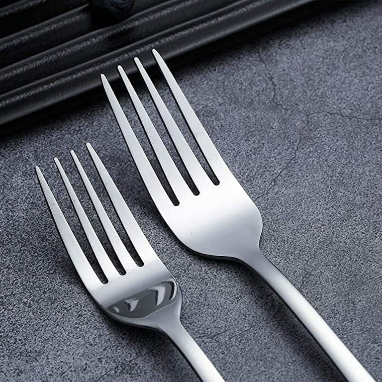 ReaNea 40 Piece Silverware Set Stainless Steel Flatware Set, Spoons and  Forks Cutlery Set Service for 8