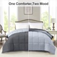 thumbnail image 2 of Edredón Homelike Moment tamaño King reversible gris, 2 of 6