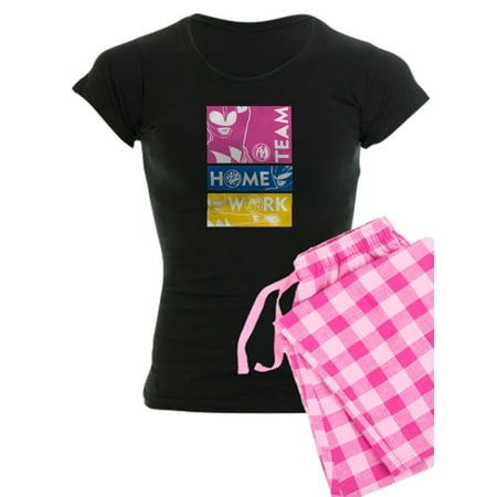 

CafePress - Power Rangers Team Home Work - Women s Dark Pajamas