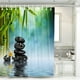 thumbnail image 1 of ZHAOCHENG Un juego (YL003C, aproximadamente 180 * 180 cm) Cortina de ducha, Cortina de baño impermeable y a prueba de moho para mujeres y hombres con ganchos Cortinas lavables de secado rápido, 1 of 5