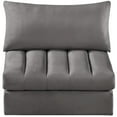 thumbnail image 5 of Meridian Furniture Jacob Grey Velvet Armless, 5 of 7