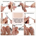 thumbnail image 5 of MINKUROW Nail Clippers and Beauty Tool Portable Set,Rose Gold Martensitic Stainless Steel Manicure Set 12 in 1,with Pink Leather Bag,Suitable for Home,Workplace,Outdoor Travel,Gift Giving, 5 of 7