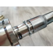 Mini Bike Exhaust Muffler Pipe with 3/4 Threaded For Mb200 GX160 GX200 196CC 212CC CT200U Mini Bike,Silver