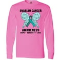 thumbnail image 3 of Inktastic Ovarian Cancer Awareness Hope Support and Love Long Sleeve T-Shirt, 3 of 5