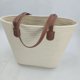 thumbnail image 3 of Granjero Gordo Bolso de mano tejido y bolsas de cosméticos, bolso de mano tejido elegante de playa de verano, bolso de hombro de 9,84 x 9,84 x 3,93 pulgadas (caqui), 3 of 4