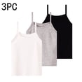 thumbnail image 6 of akafmk 3-Pack Girls Undershirts Camisole Spaghetti Straps Crew Neck Sleeveless Relaxed Daily Dance Tank Tops 1-12 Years, 6 of 6