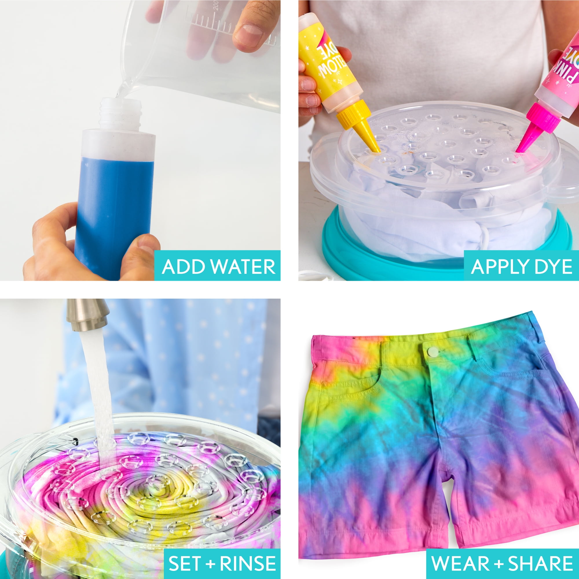 Swirl & Style Tie Dye Studio Activity Kit Creativity for Girls Mess for  sale online