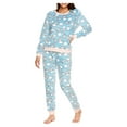 thumbnail image 4 of Sleep & Co. Women's & Women's Plus Plush Top and Pant Pajama Sleep Set, 4 of 6