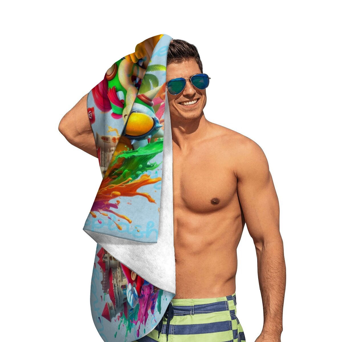 Bowser Gifts Beach Towel for Women Girl Birthday Inspired Fan Bath Outdoor Music Lover