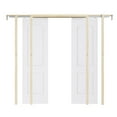 thumbnail image 2 of 48" x 80" (Double 24") Arch Top 2 Panel Pocket Doors with Soft Close, Molded Solid Core Door Panels & Pocket Doors Hardware & Frames, Bathroom Door, Bedroom Door, Pre-finished & Paintable, White, 2 of 7