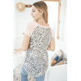thumbnail image 2 of White Birch Short Sleeve Round Neck, Cheetah Print (L), 2 of 2