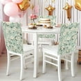 thumbnail image 4 of Decorative Chair Back Cover One Size x2 Chair Cover Dining Chair Slipcovers Chair Back Decoration Festival Chair Decoration Cool Beautiful White Flowers, 4 of 6