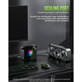 thumbnail image 4 of GMKtec Gaming PC, AMD Ryzen 9-8945HS(Up to 5.2GHz), 32GB RAM 2TB SSD, Mini Desktop Computer, Dual NIC 2.5GbE LAN, HDMI/Oculink/USB4x2, NucBox K11, 4 of 10
