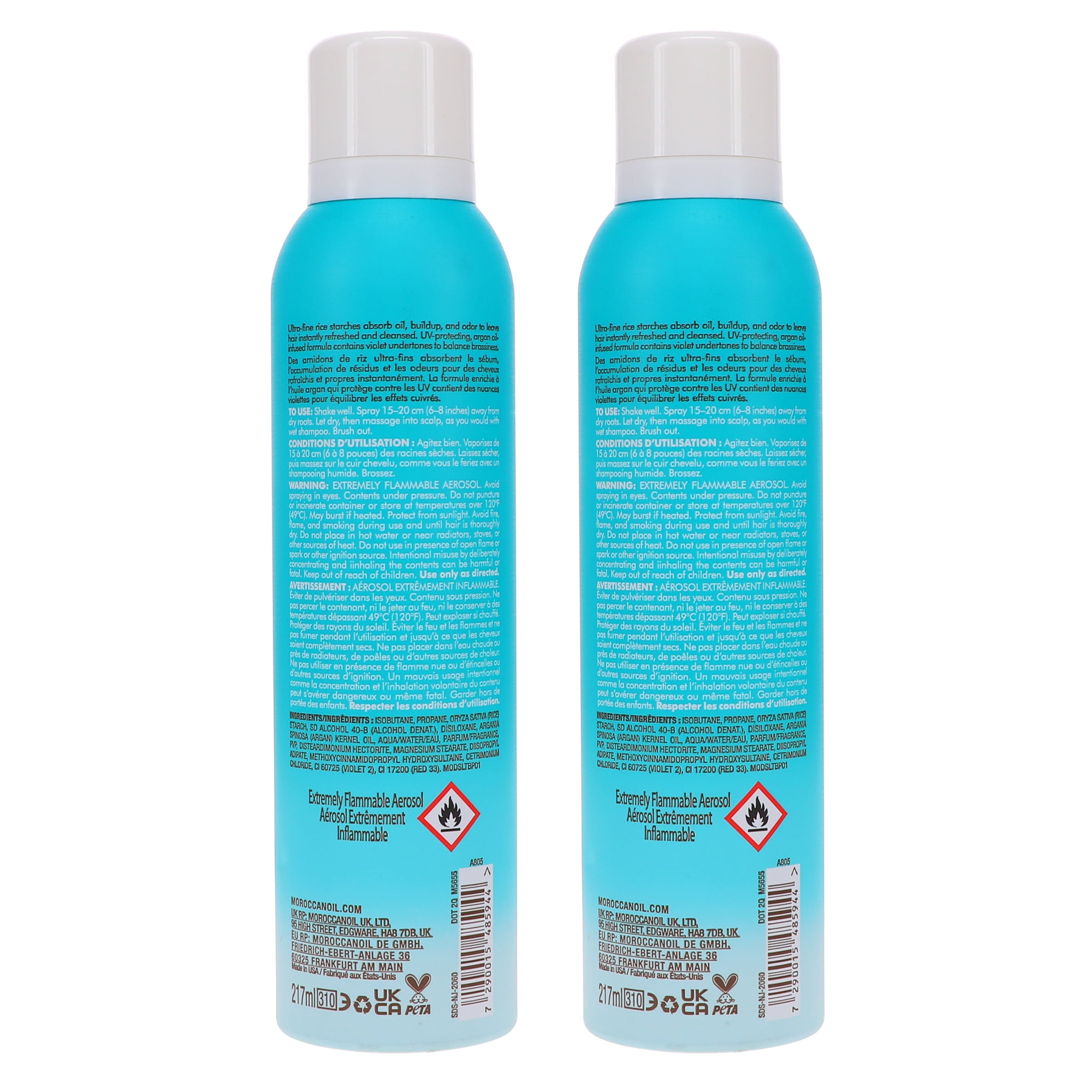 Moroccanoil Dry Shampoo Light Tones 4.5 oz 2 Pack
