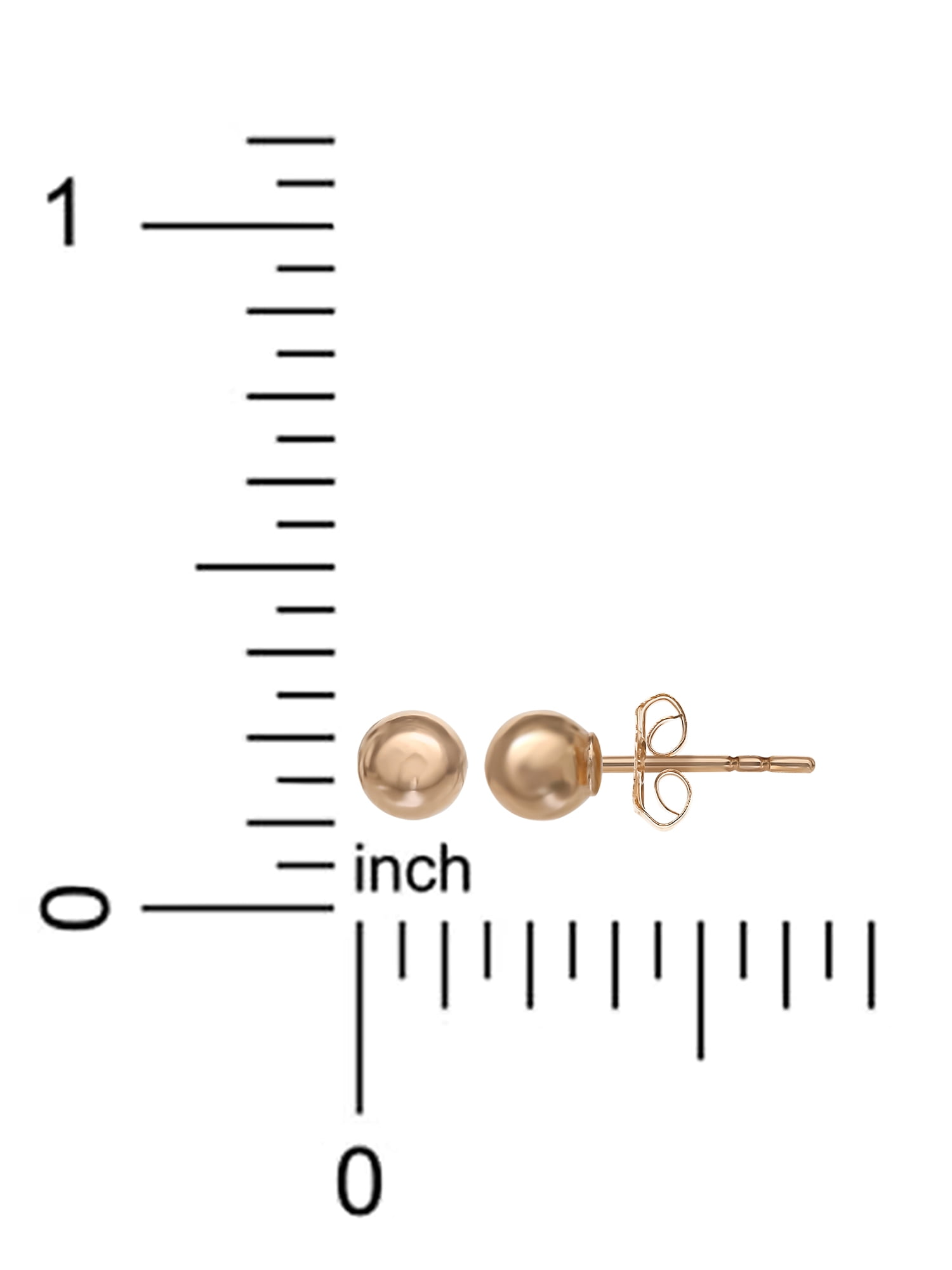 Brilliance, Fine Jewelry Girl’s 14K Yellow Gold Bead Stud Earrings