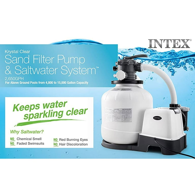 マリンクリスタル Intex, Auto Pool Cleaner, ZX100, Saltwater System & Sand Filter