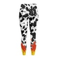 thumbnail image 6 of Renewold Cow Print Fire Pocket Yoga Leggings for Women Yoga Pants Tights Ultra Soft Slim Basic Pants Casual Active Yoga Leggings for Workout Sports Yoga Party, XS, 6 of 8