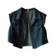 thumbnail image 2 of Camisa de chaleco vaquero para mujer, chaqueta corta sin mangas para viajes, fiestas de escalada, 2 of 8