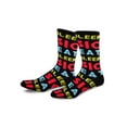 thumbnail image 6 of TeeHee Men's Music Cotton Crew Socks 4-Pack (No Music No Fun), 6 of 6